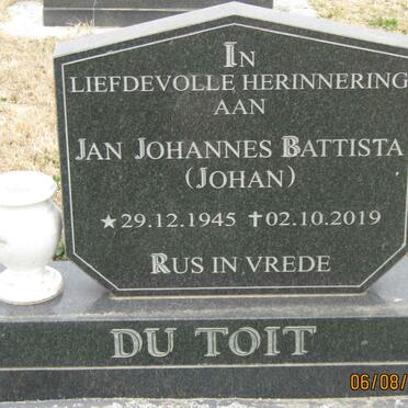 TOIT Jan Johannes Battista, du 1945-2019