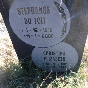 TOIT Stephanus, du 1919-2000 &amp; Christina Elizabeth 1921-1998