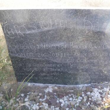 TOIT Christoffel Johannes, du 1945-2003