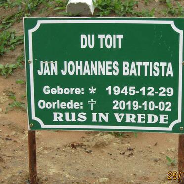 TOIT Jan Johannes Battista, du 1945-2019