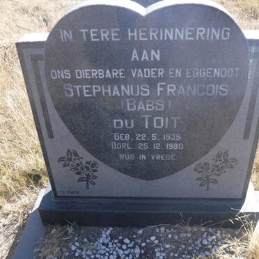 TOIT Stephanus Francois, du 1935-1980