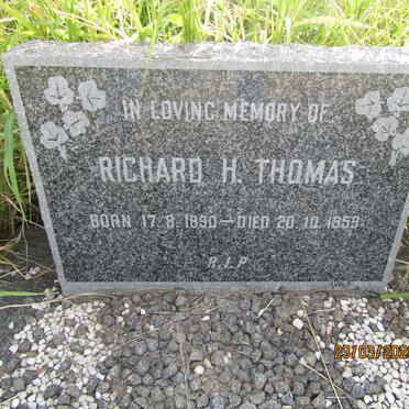 THOMAS Richard H. 1890-1959