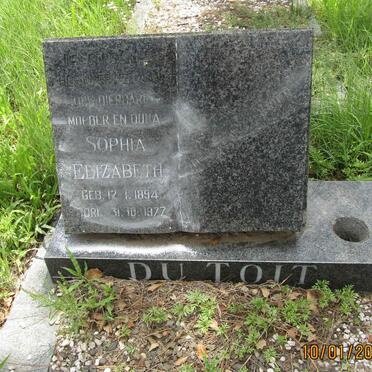 TOIT Sophia Elizabeth, du 1894-1977