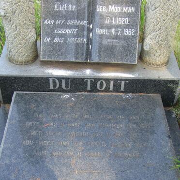 TOIT Johanna Dorthea, du nee MOOLMAN 1920-1962