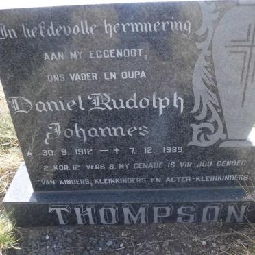 THOMPSON Daniel Rudolph Johannes 1912-1989