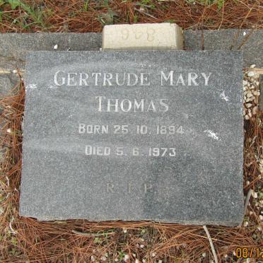 THOMAS Gertrude Mary 1894-1973