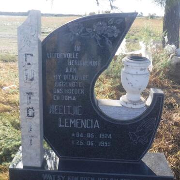 TOIT Neeltjie Lemencia, du 1924-1995