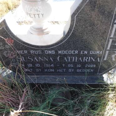 TONDER Andries Johannes, van 1910-1984 &amp; Susanna Catharina 1914-2009