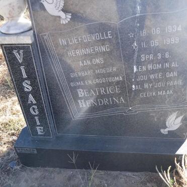 VISAGIE Beatrice Hendrina 1934-1999