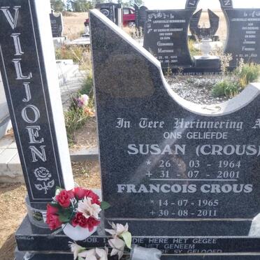 VILJOEN Susan nee CROUS 1964-2001 :: CROUS Francois 1965-2011