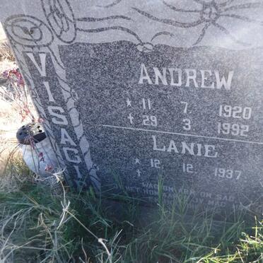 VISAGIE Andrew 1920-1992 &amp; Lanie 1937-