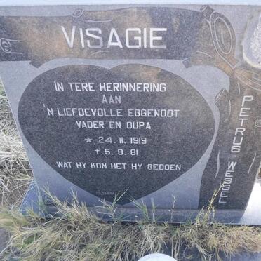 VISAGIE Petrus Wessel 1919-1981