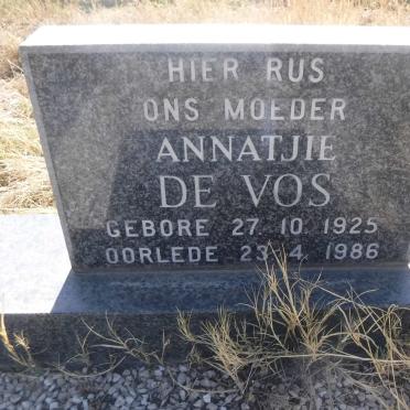 VOS Annatjie, de 1925-1986