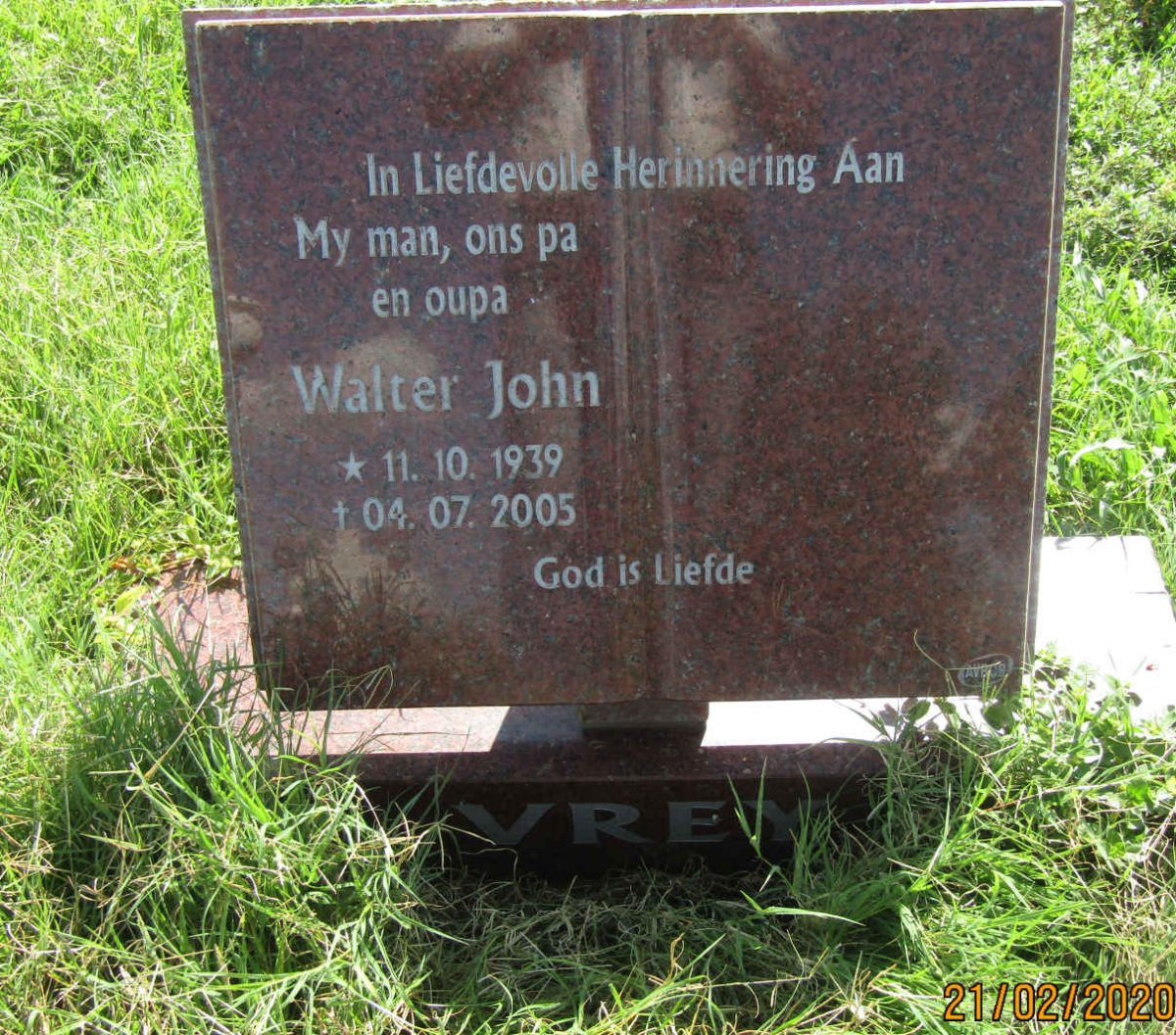VREY Walter John 1939-2005