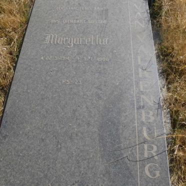 VALKENBURG Margaretha, van 1914-1986