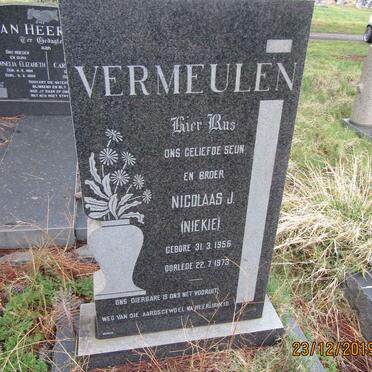 VERMEULEN Nicolaas J. 1956-1973