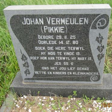 VERMEULEN Johan 1925-1980