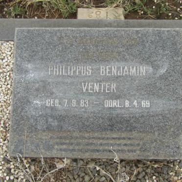 VENTER Philippus Benjamin 1883-1969