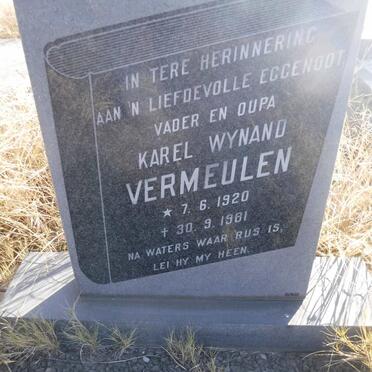 VERMEULEN Karel Wynand 1920-1981