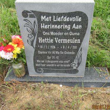 VERMEULEN Hettie 1928-2011