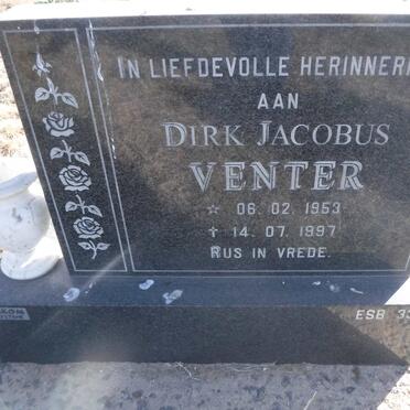 VENTER Dirk Jacobus 1953-1997
