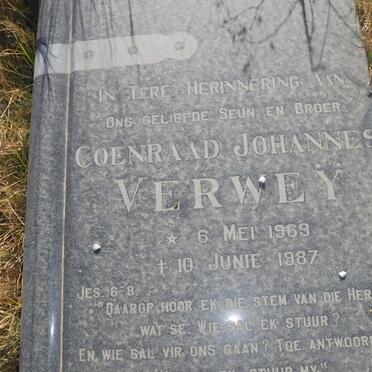 VERWEY Coenraad Johannes 1969-1987