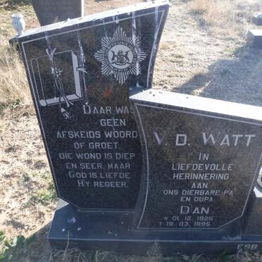 WATT Dan, v.d. 1925-1995
