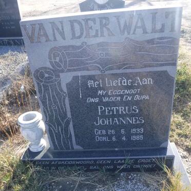 WALT Petrus Johannes, van der 1933-1985