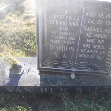 WALT S.A., van der 1936-1996