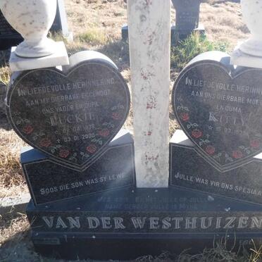WESTHUIZEN Luckie, van der 1938-2000 &amp; Kitty 1939-