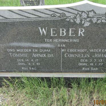 WEBER Cornelis Johannes 1913-1977 &amp; Tommie Arnolda 1917-1993