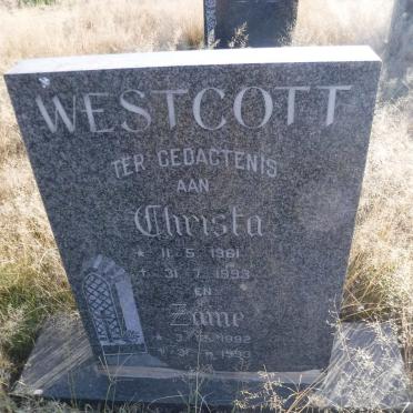 WESTCOTT Christa 1961-1993 :: WESTCOTT Zaine 1992-1993