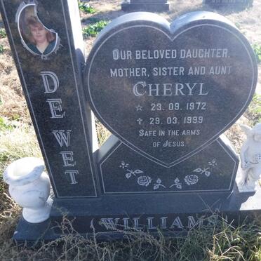 WET Cheryl, de nee WILLIAMS 1972-1999