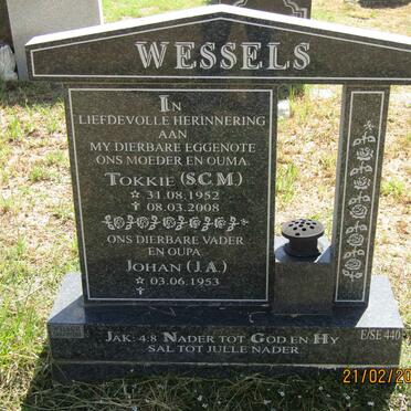 WESSELS J.A. 1953- &amp; S.C.M. 1952-2008