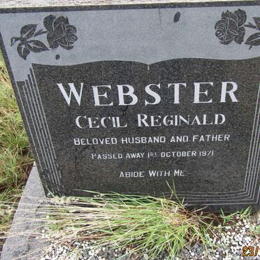 WEBSTER Cecil Reginald  -1971