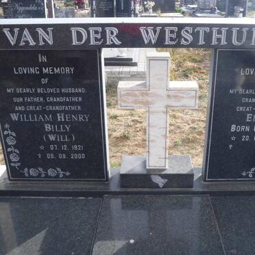 WESTHUIZEN William Henry Billy, van der 1921-2000 &amp; Elaine CURRIN 1938-