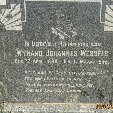 WESSELS Wynand Johannes 1880-1945
