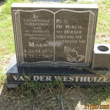 WESTHUIZEN Mark, van der 1974-2007