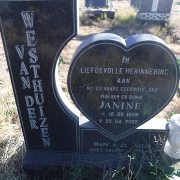 WESTHUIZEN Janine, van der 1958-2000