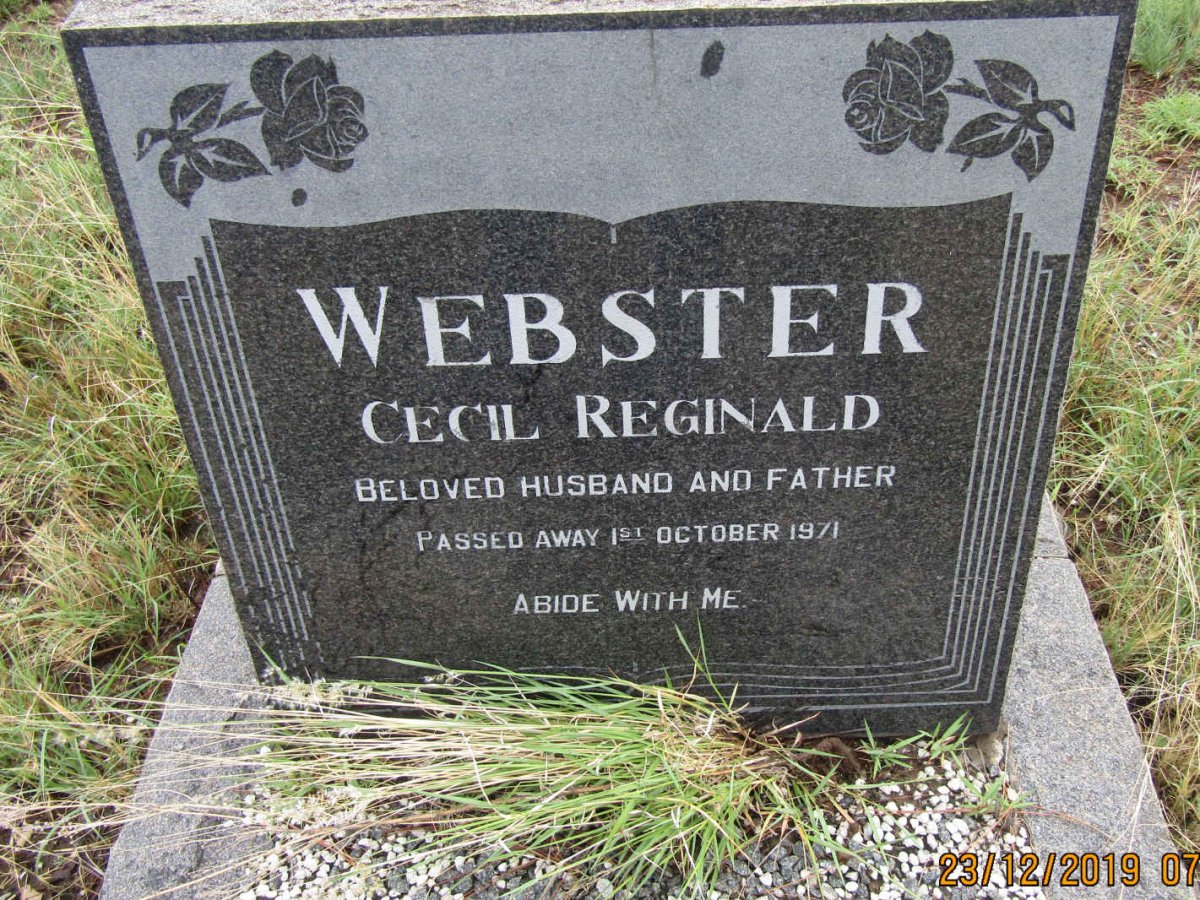 WEBSTER Cecil Reginald  -1971