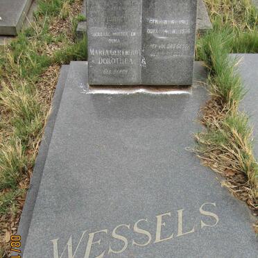 WESSELS Petrus Andries Frederick 1921-1967 &amp; Maria Gertruida Dorothea BERGH 1913-1976