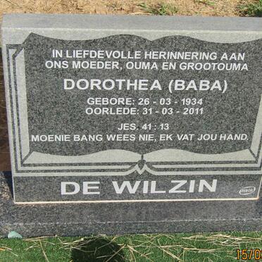 WILZIN Dorothea, de 1934-2011