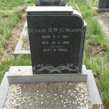WOODS Duggie H.W.G. 1915-1968