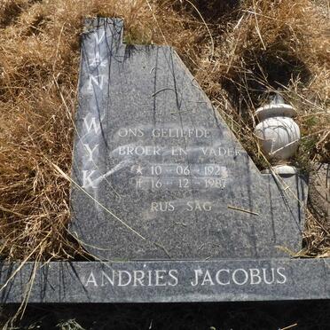 WYK Andries Jacobus, van 1925-1987