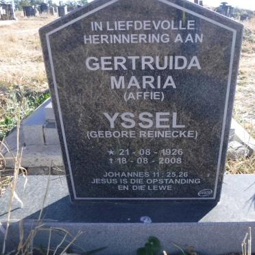 YSSEL Gertruida Maria nee REINECKE 1926-2008