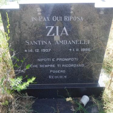 ZIA Ambanelli Santina 1907-1995