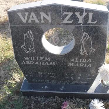 ZYL Willem Abraham, van 1926-2002 &amp; Alida Maria 1929-2004