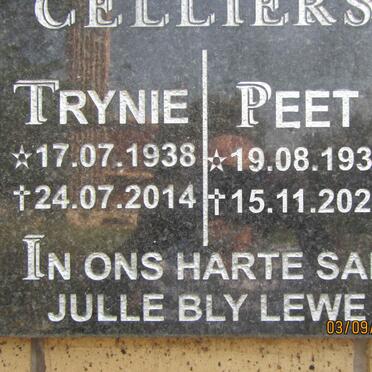 CELLIERS Peet 1938-2024 & Trynie 1938-2014