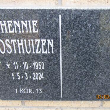 OOSTHUIZEN Hennie 1950-2024