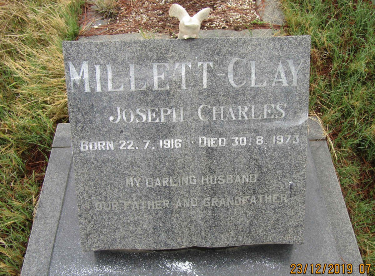 CLAY Joseph Charles, MILLETT 1916-1973